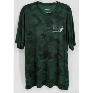 Sport-Tek Mens Green Hex Camo Pelican Alley Nokomis Beach Florida T-Shirt Sz 2XL
